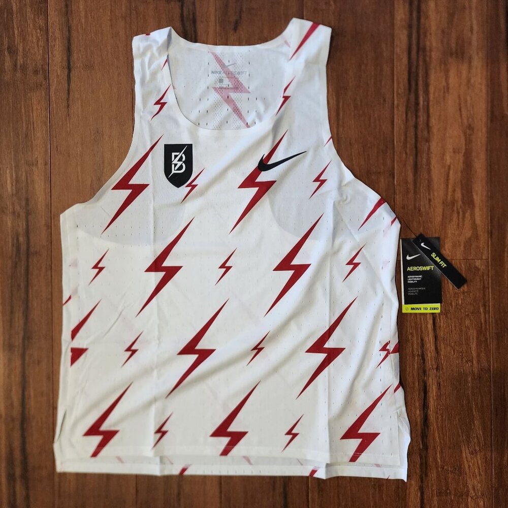 Nike Aeroswift Bowerman Track Club Running Singlet Men’s Large CW1257-100